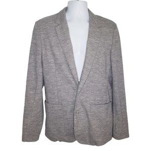 Lacoste Devanlay Vintage Mens Wool Blend Gray Casual Blazer Cardigan Size US 42